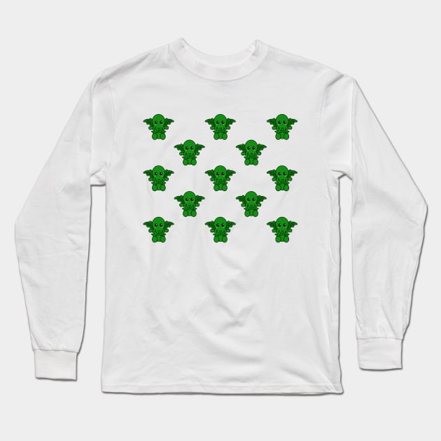 Cute Cthulhu Long Sleeve T-Shirt by LunaMay